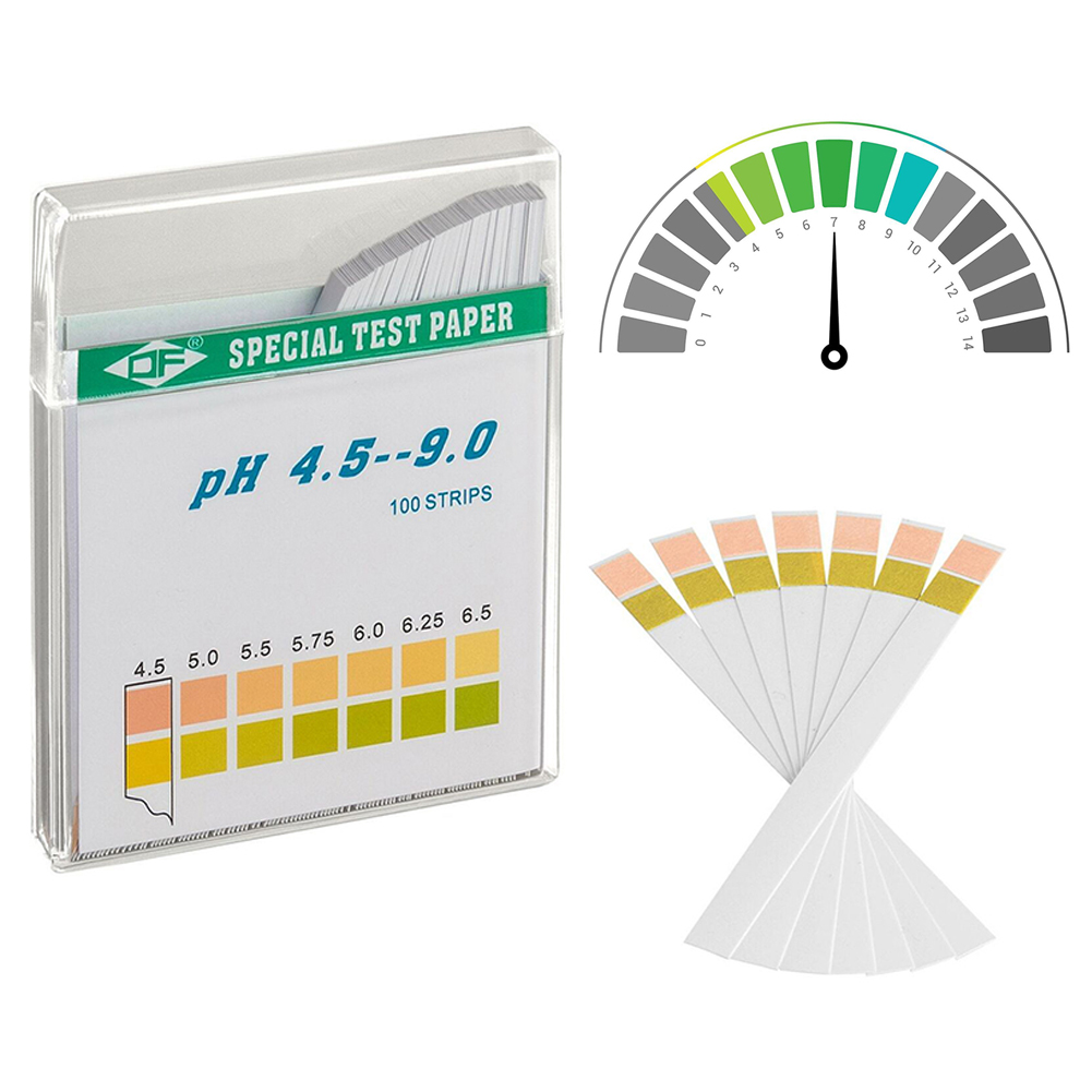 Water Testing Kit - 100Pcs PH 종이 스트립 키트 가정용