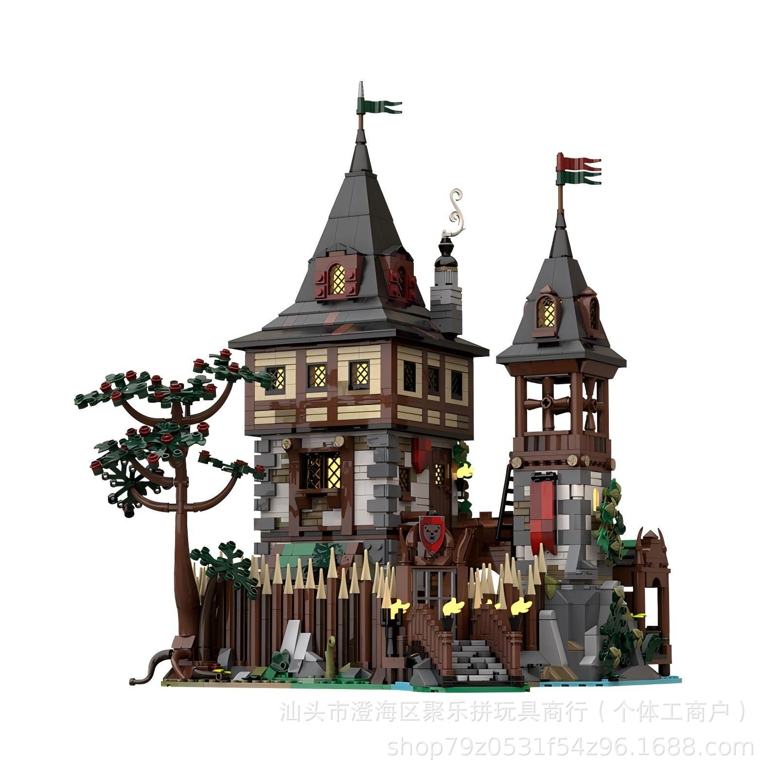 Hobby Is Science - MOC 베어 킹 캐슬 모자이크 블록