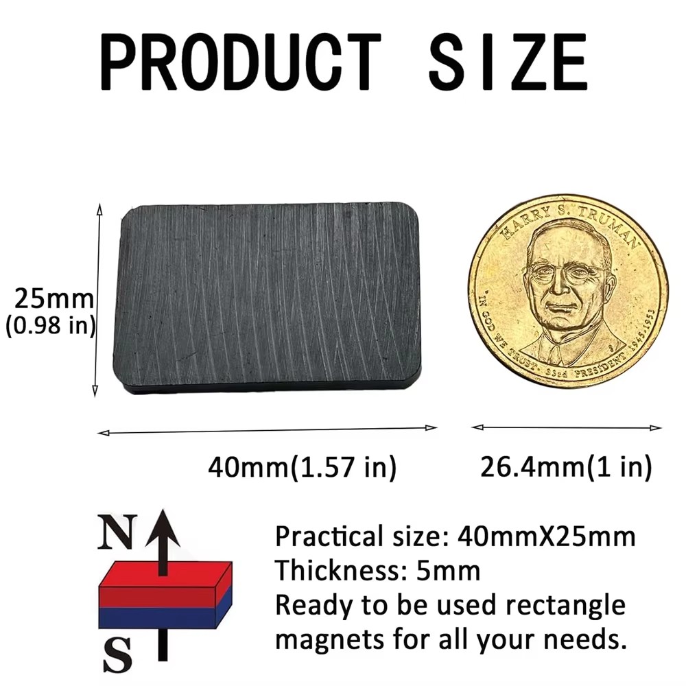 8/12개 페라이트 세라믹 블록 자석 40×25×5mm - Hobby Is Science 리뷰 및 가격