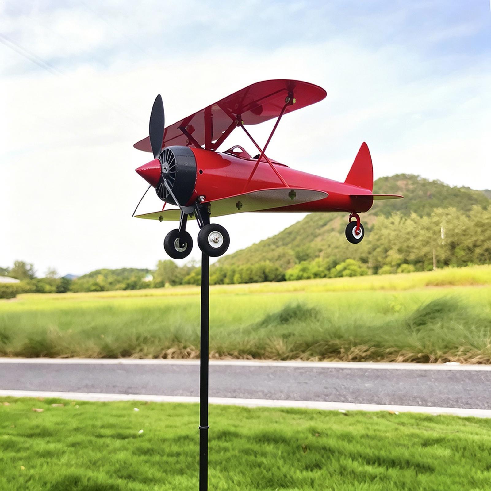 비행기 모양 풍향계 금속 풍차 풍속 측정 도구 잔디밭  - Anemometer Wind Speed 리뷰 및 가격